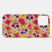 Schedel bloemen: Mexicaanse dag achtergrond Case-Mate iPhone Case (Achterkant (horizontaal))