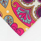 Schedel bloemen: Mexicaanse dag achtergrond Fleece Deken (Hoek)