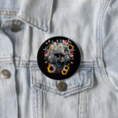SCHEDEL BLOEMEN RONDE BUTTON 7,6 CM (In situ)