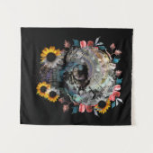 SCHEDEL BLOEMEN WANDKLEED (Voorkant (horizontaal))