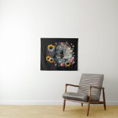 SCHEDEL BLOEMEN WANDKLEED (In Situ (horizontaal))