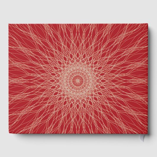 Schedel Botten Gotisch Jubileum Rode Hart Spiraal Gastenboek (Achterkant)