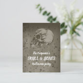 Schedel & Botten Halloween Briefkaart (Staand voorkant)