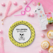 Schedel & Botten, Halloween Feest Papieren Bordje (Feest)