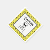 Schedel & Botten, Halloween Feest Servet (Hoek)