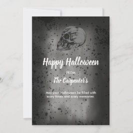 Schedel & Botten Halloween kaart
