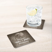 Schedel & Botten Halloween Kartonnen Onderzetters (Insitu)