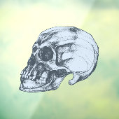 Schedel & Botten Halloween Raamsticker (Vel 3)