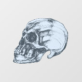 Schedel & Botten Halloween Raamsticker (Vel)