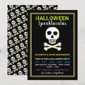 Schedel & Botten, Neon Halloween-feest (Voorkant / Achterkant)