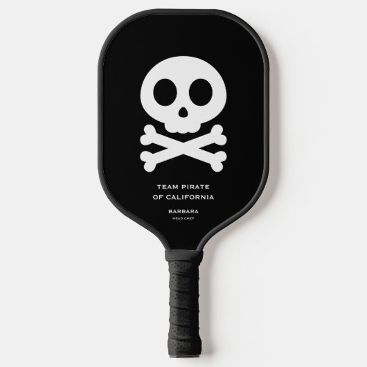 Schedel Botten Pickleball Team Familie Halloween Paddle (Voorkant)