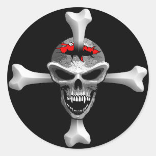 Schedel Botten Sticker