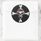 Schedel Botten Sticker (Tas)