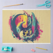 Schedel Botten Surf Rider #2 Decoupage Tissuepapier (Craft)