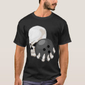 Schedel Bowling bal T-shirt (Voorkant)