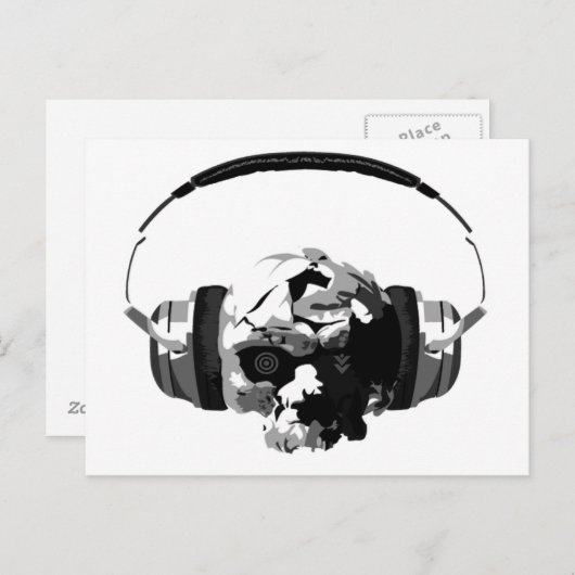 schedel briefkaart (Voorkant / Achterkant)