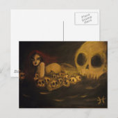 schedel briefkaart (Voorkant / Achterkant)