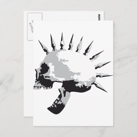 schedel briefkaart (Voorkant / Achterkant)