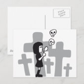 schedel briefkaart (Voorkant / Achterkant)