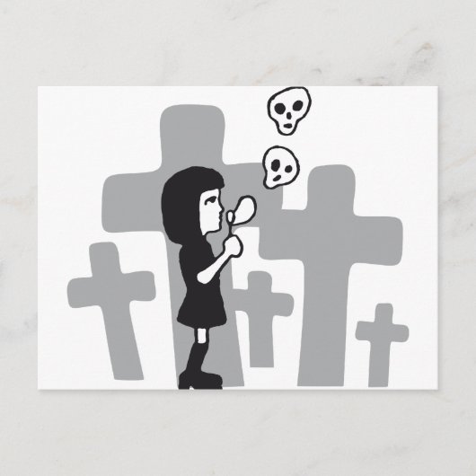 schedel briefkaart (Voorkant)