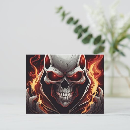 Schedel Briefkaart (Staand voorkant)