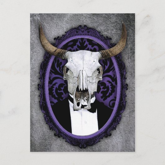  schedel briefkaart (Voorkant)