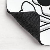 Schedel bruid geschenken muismat (Hoek)