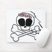 Schedel bruid geschenken muismat (Met muis)