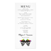 Schedel bruiden, regenboog lesbische bruiloft kaar reclamekaart (Achterkant)