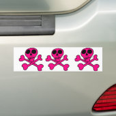 schedel bumpersticker (Op auto)