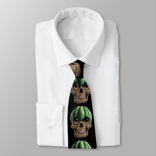 Schedel Cactus Stropdas (Gebonden)