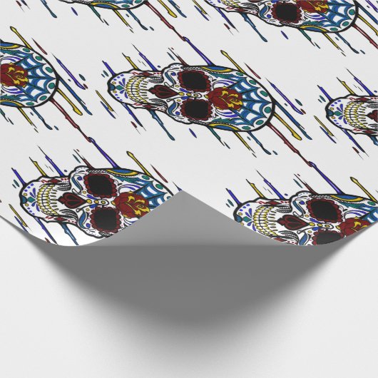 schedel cadeaupapier (Hoek)