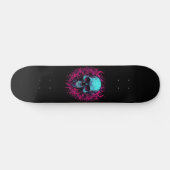 Schedel Calavera Zwart Persoonlijk Skateboard (Horizontaal)