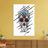 schedel canvas afdruk (Insitu (Woonkamer))