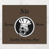 Schedel Chef - Ale Bier Etiket (Enkel label)
