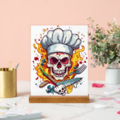 Schedel Chef Keuken Meester Acryl Bord (Huwelijk)