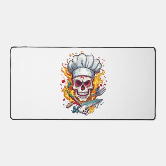 Schedel Chef Keuken Meester Bureaumat (Voorkant)