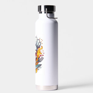 Schedel Chef Keuken Meester Waterfles