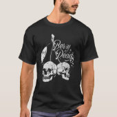 Schedel Cherry Spooky en Sweet Gothic Halloween T-shirt (Voorkant)