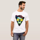 Schedel, Cool, Botten T-shirt (Voorkant volledig)