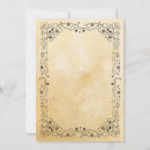 Schedel Couple's Douche Party Halloween Gothic Kaart (Achterkant)