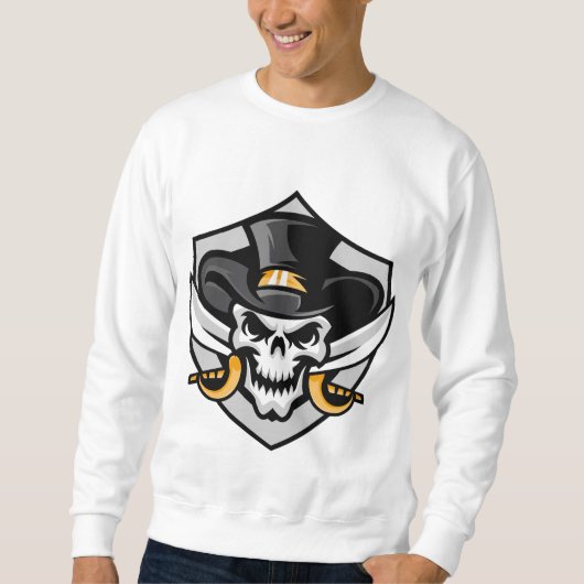 Schedel Cowboy Sweatshirt (Voorkant)
