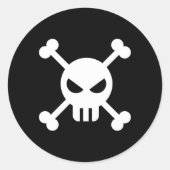 Schedel & Crossbone Sticker Blad (Voorkant)