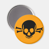 Schedel Crossbones Halloween Magneet (Voorkant / Achterkant)