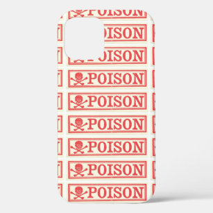  schedel Crossbones Poison Label Apothecary Case-Mate iPhone Case