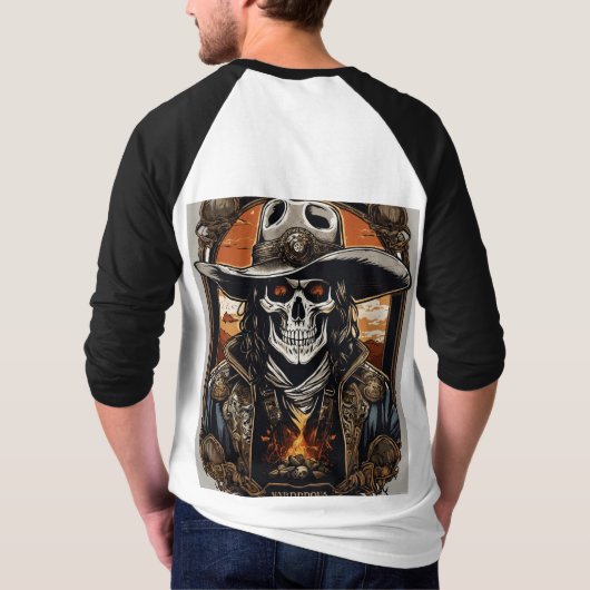 Schedel & Crossbones Threads T-shirt (Achterkant)