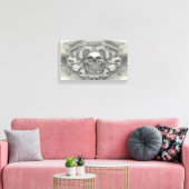 schedel Crossed scythes Canvas Afdruk (Insitu (Woonkamer))