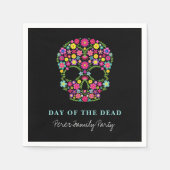 Schedel Dag van de dode halloween feest Servet (Voorkant)