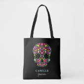 Schedel Dag van de dode halloween feest Tote Bag (Voorkant)