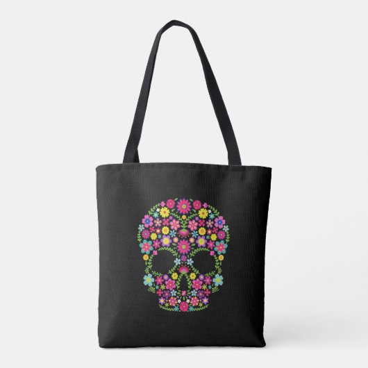 Schedel Dag van de dode halloween feest Tote Bag (Achterkant)